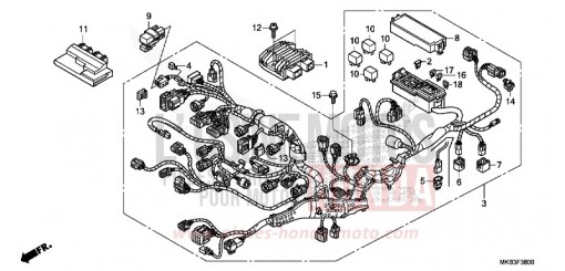 KABELBAUM (CBR1000RR/S) CBR1000SF de 2015